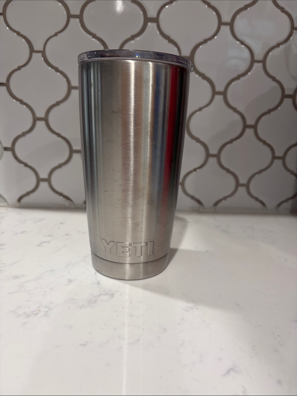 Stainless steel YETI tumbler